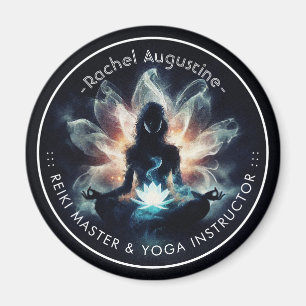 Imã Instrutor de Yoga Pose de Meditação Névoa Radiante