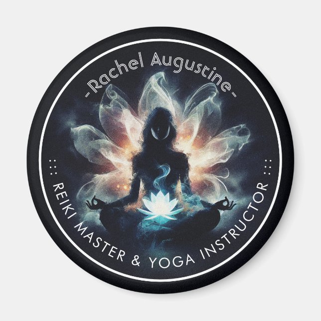 Imã Instrutor de Yoga Pose de Meditação Névoa Radiante (Frente)
