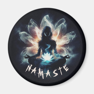 Imã Instrutor de Yoga Pose de Meditação Névoa Radiante