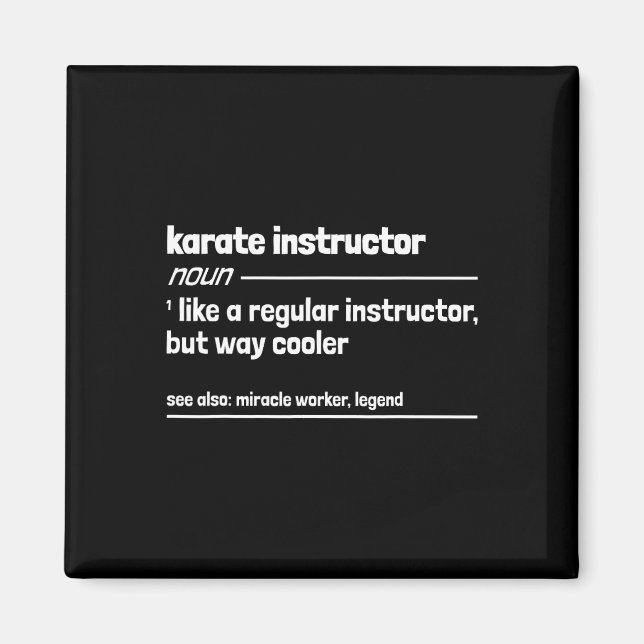 Imã Instrutor Karate Como Um Instrutor Regular Mas Wa (Frente)
