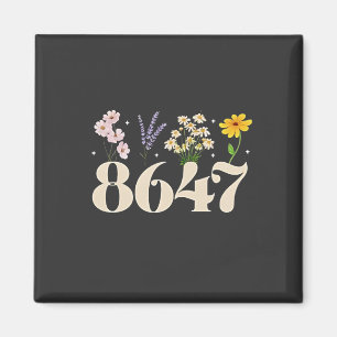 Imã intage 8647, Anti Trump, Feminista Floral, Sutil