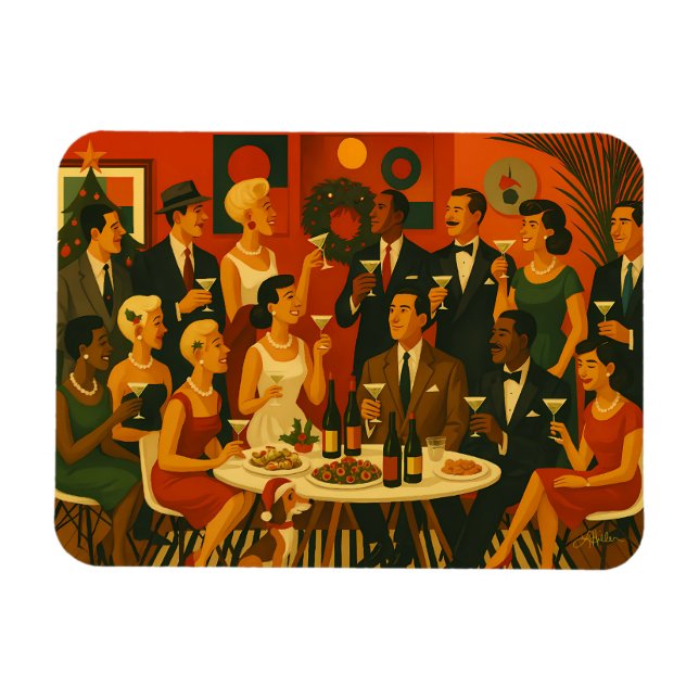 Ímã Intelectuais de Martini Modernos do Meio do Século (Horizontal)