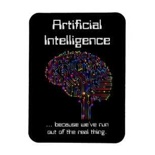 Ímã Inteligência artificial versus coisa real