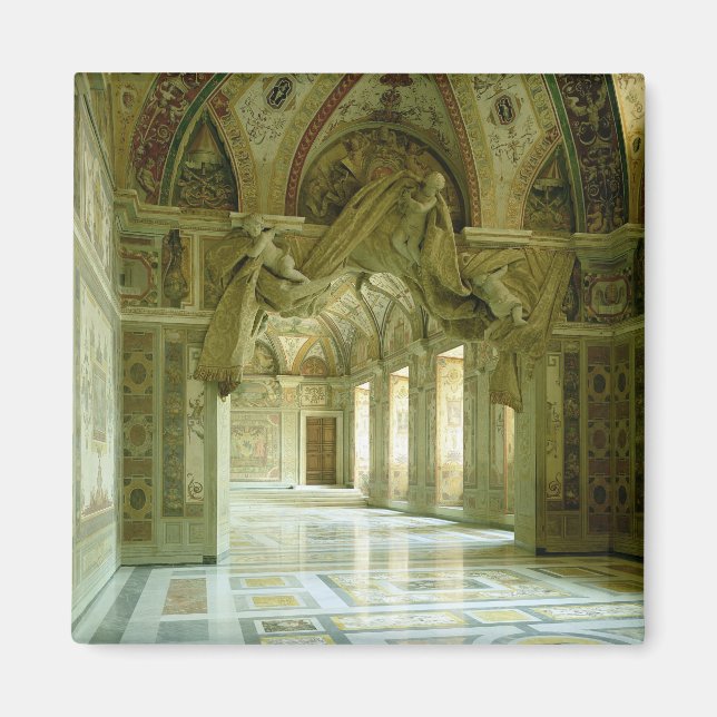 Imã Interior com vista aos anjos esculpidos (Frente)