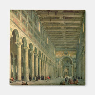 Imã Interior da igreja de San Paolo Fuori le