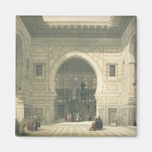Imã Interior da mesquita da sultão Hasan, o Cairo,