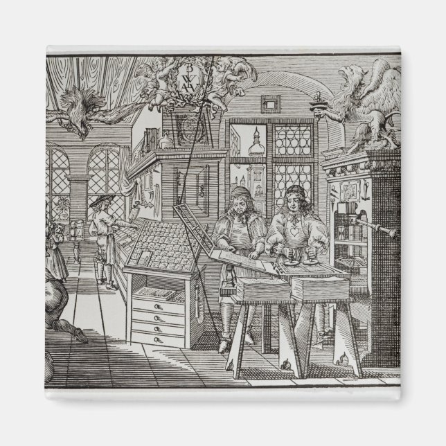 Imã Interior de um centro de impressão em Nuremberga (Frente)