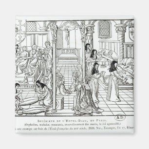 Imã Interior do hospital de Dieu do hotel