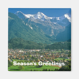 Imã Interlaken e o Jungfrau