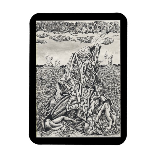 Ímã Intimidação, desenho de tinta flexível (Vertical)