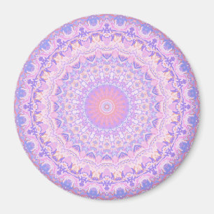 Imã Intricate Trippy Colorate Boho Mandala