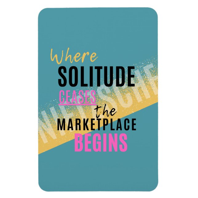 Ímã Introdução à Solitude Citação Introduzida por Niet (Vertical)