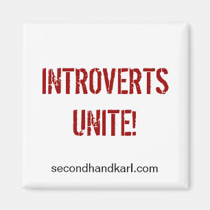 Imã INTROVERTS UNEM-SE! Ímã quadrado