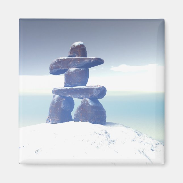 Imã Inukshuk Magnet (Frente)