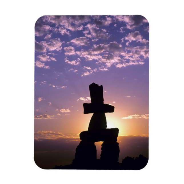 Ímã Inukshuk Northwest Territórios, Canadá (Vertical)