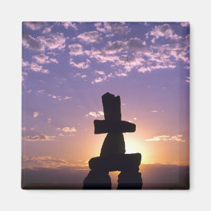 Imã Inukshuk Territórios do Noroeste, Canadá