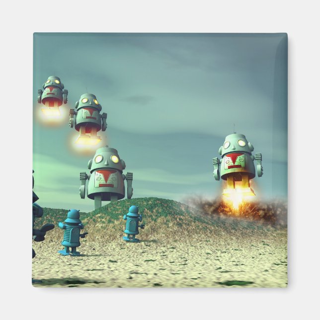 Imã Invasão Robô De Acima Do Magneto V2 (Frente)