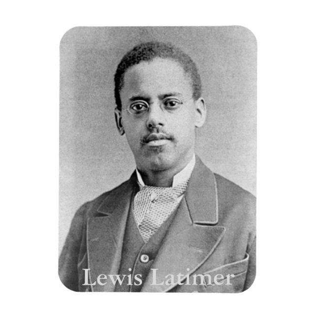 Ímã Inventor Afro-Americano Lewis Latimer (Vertical)