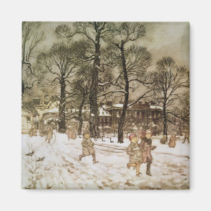 Imã Inverno de Arthur Rackham em jardins de