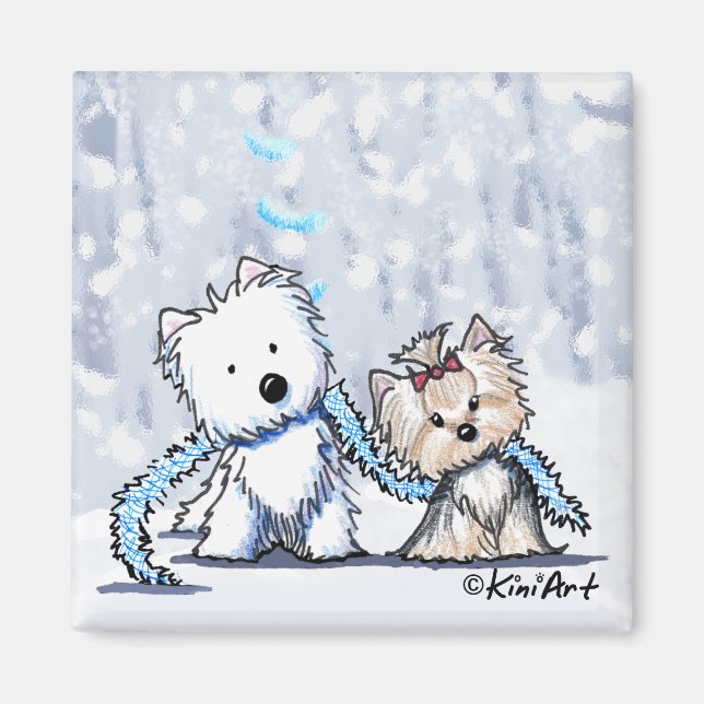 Imã Inverno Terriers Magnet (Frente)