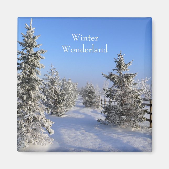 Imã Inverno Wonderland (Frente)
