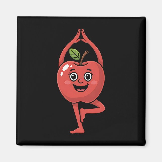 Imã Ioga da Fruta Maçã  (Frente)