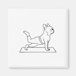 Imã Ioga de Bulldog Francês Engraçado Frenchie