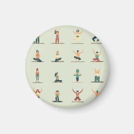 Imã Ioga, Pilates, crachá temático