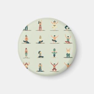 Imã Ioga, Pilates, crachá temático