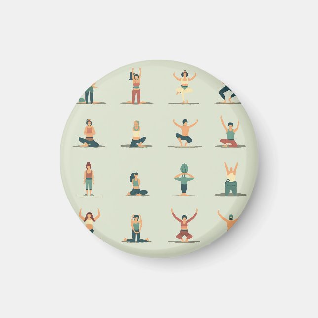 Imã Ioga, Pilates, crachá temático (Frente)