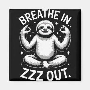 Imã Ioga Respire Entrar Zzz Fora Preguiça _6