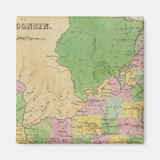 Imã Iowa E Wisconsin (Frente)