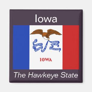 Imã Iowa Flag Magnet