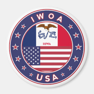 Imã Iowa, Iowa sticker, saco, relógio