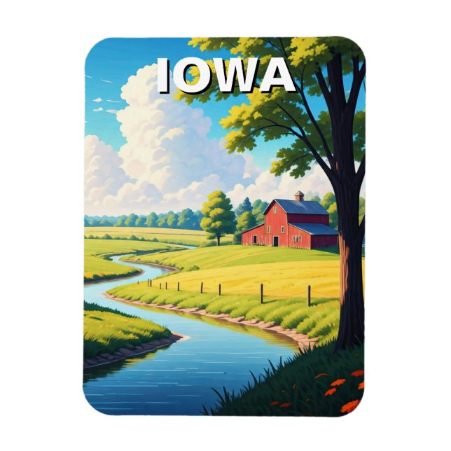 Ímã Iowa Red Barn (Vertical)
