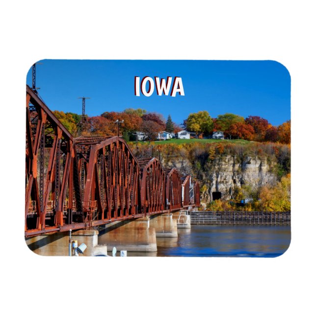 Ímã Iowa River Magnet (Horizontal)