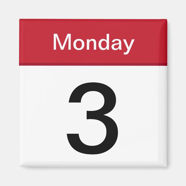Imã iPhone App Magnet - Calendário - Personalizável (Frente)