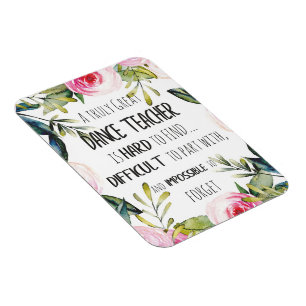 Ímã Ir embora presente para professor de dança Obrigad