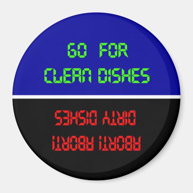 Imã Ir Para Limpar Pratos Abortar Pratos Sujos (Frente)