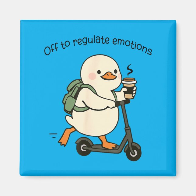 Imã Ir para Regular Emoções Conselheiro Ganso Engraçad (Frente)