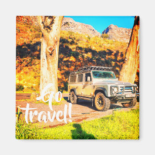 Imã Ir para Viagem 4x4 Car Mounts Landscape Magnet