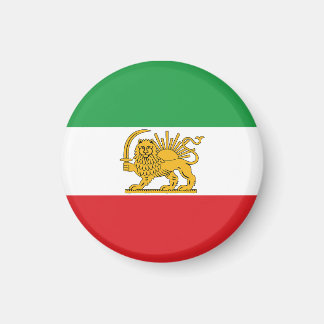 Imã Iran Flag Lion And Sun Shah of Iran Flag Magnet