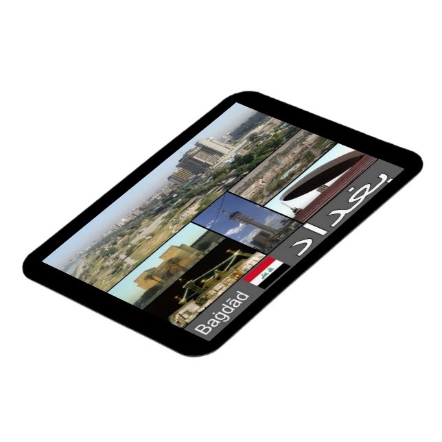 Ímã Iraque - Mosaico de Bagdade - Magnet (Left Side)