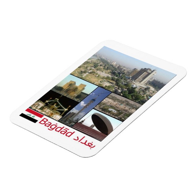 Ímã Iraque - Mosaico de Bagdade - Magnet (Left Side)