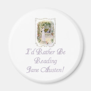 Imã IRBR Jane Austen! Ímãs, 2 formas, 4 tamanhos