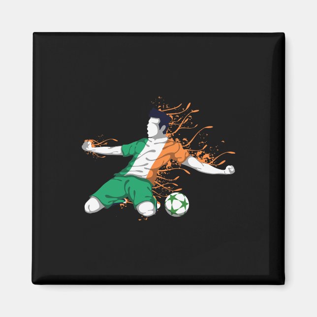 Imã Ireland National Soccer - Irish Flag Footbyll Love (Frente)