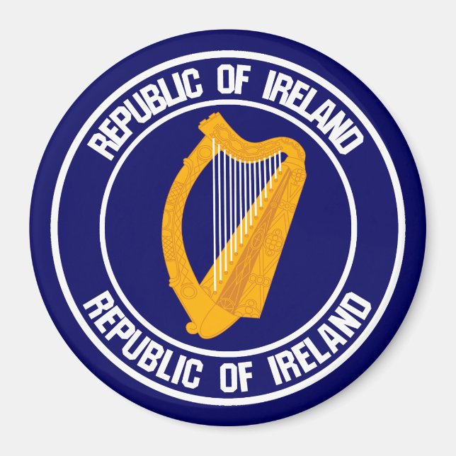 Imã Ireland Round Emblem (Frente)