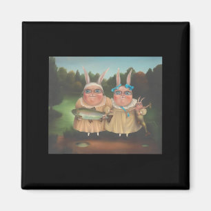 Imã Irena Aizen Rabbits Coelho Coelho Coelho Coelho Pá