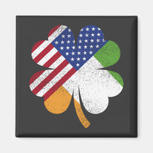 Imã Irish American Flag Square