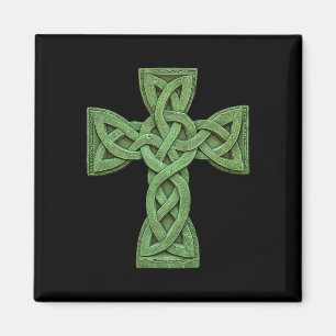 Imã Irish Celtic Cross Knot Christian Santa Trindade S
